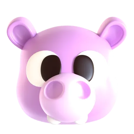 Hippopotame  3D Icon