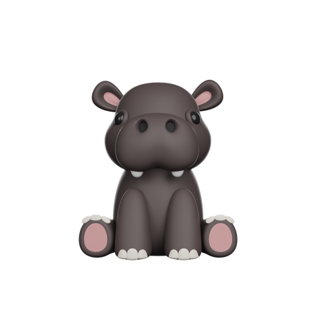 Hippopotamus  3D Icon