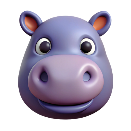 Hippopotamus  3D Icon