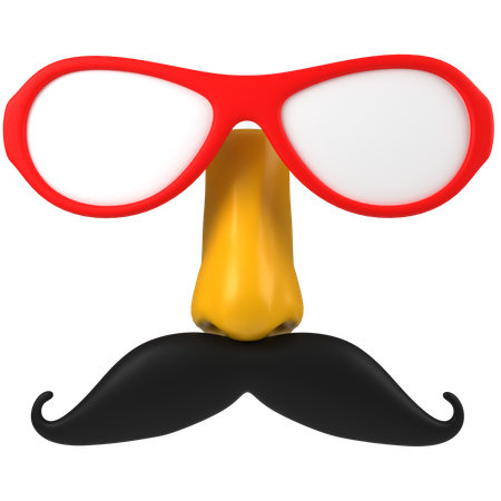 Hipster Mask  3D Icon