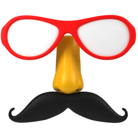 Hipster Mask  3D Icon