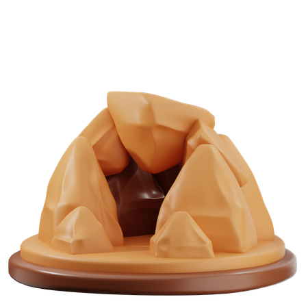Hira Cave  3D Icon