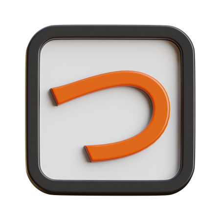 Hiragana Tsu  3D Icon