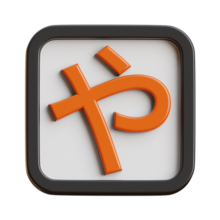 Hiragana Ya  3D Icon