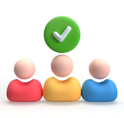 Hired  3D Icon