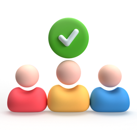 Hired  3D Icon