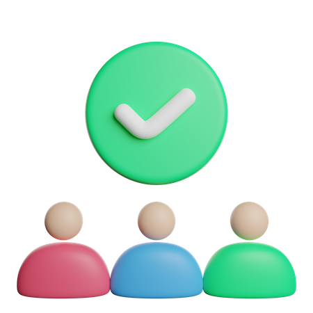 Hired  3D Icon