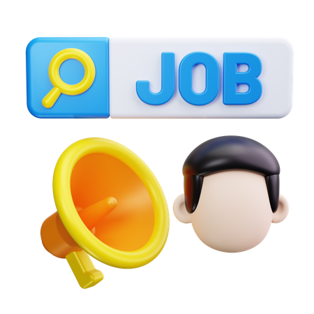 Hiring Announcement  3D Icon