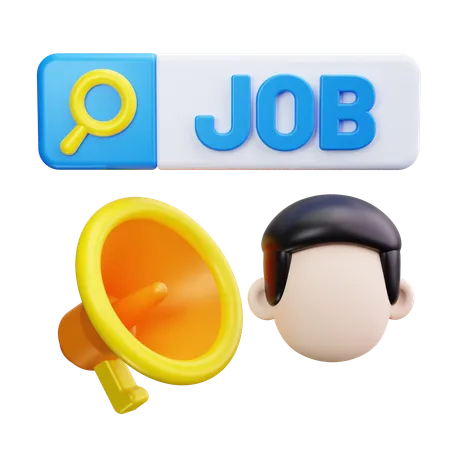 Hiring Announcement  3D Icon