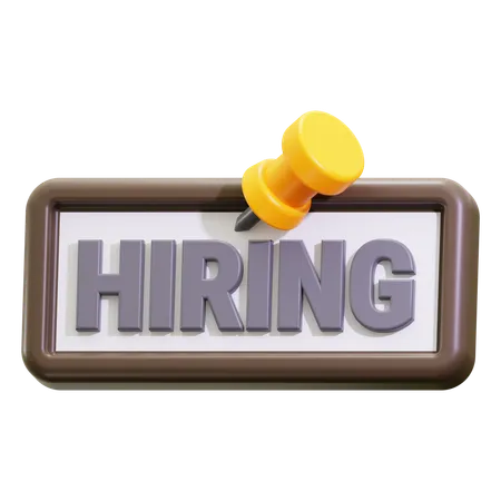 Hiring employee  3D Icon