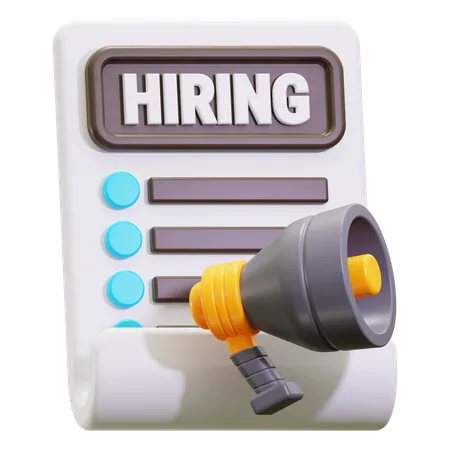 Hiring employee  3D Icon