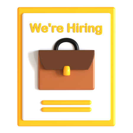 Hiring Job  3D Icon