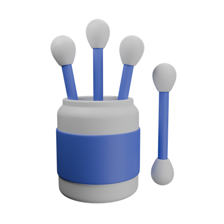 Bastoncillo de algodón  3D Icon