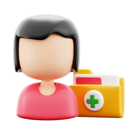 Historial medico del paciente  3D Icon