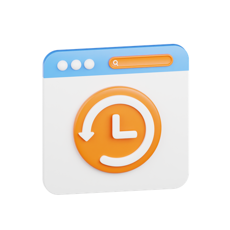 Historial del navegador  3D Icon