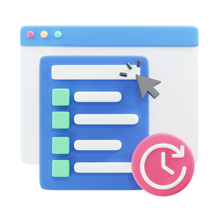 Historial del navegador  3D Icon