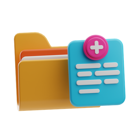 Historial médico  3D Icon