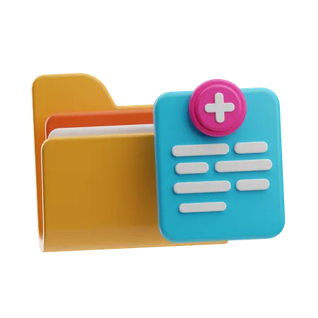 Historial médico  3D Icon