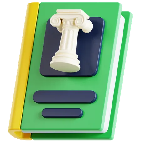 Historical Book 3 D Icon 3D Icon