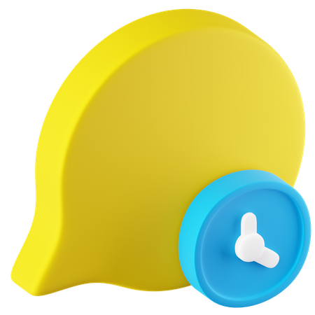 Histórico de conversa  3D Icon