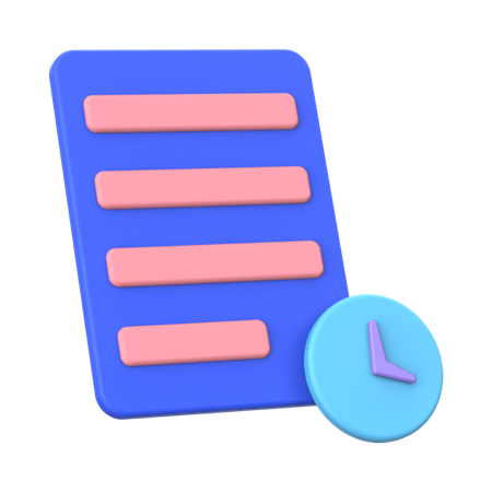 Histórico de transações  3D Icon