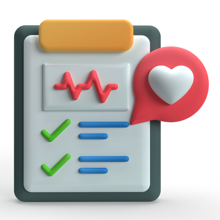 Histórico médico  3D Icon