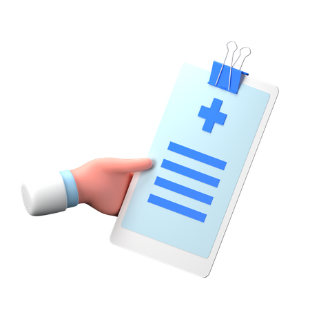Histórico médico  3D Icon