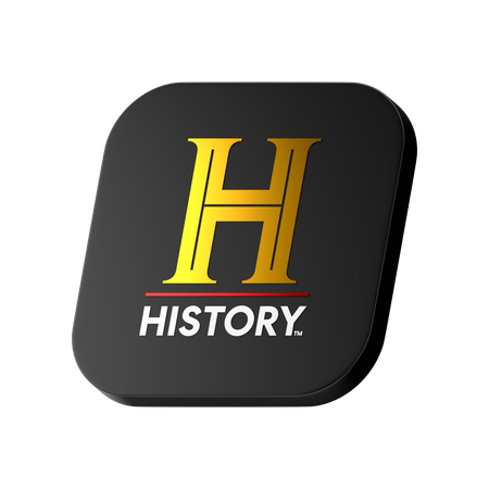 Logotipo do canal de história  3D Icon