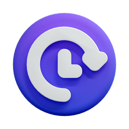 History Clock  3D Icon