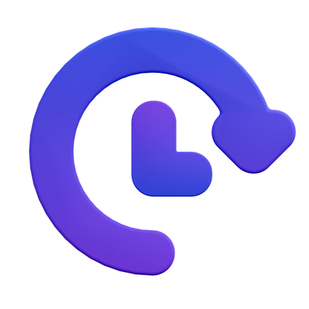History Clock  3D Icon