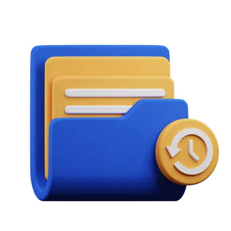 History Folder  3D Icon