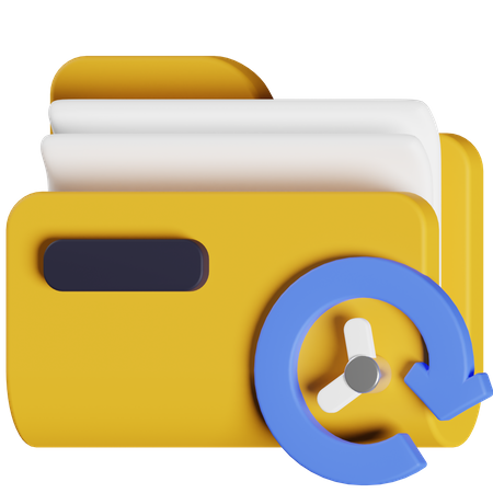 History Folder  3D Icon