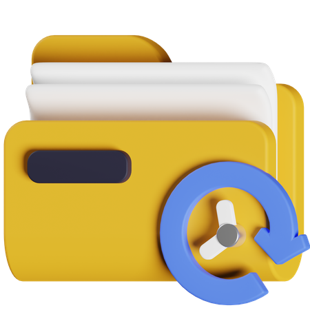 History Folder 3D Icon