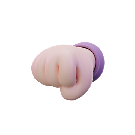 Hit Hand Gesture  3D Icon
