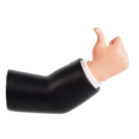 Hitchhiking Hand Gesture  3D Icon