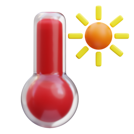 Hitzethermometer  3D Icon