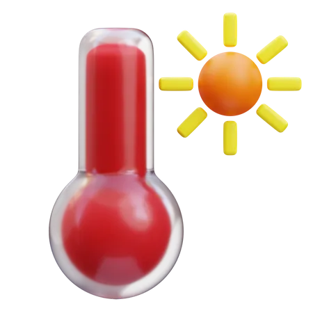 Hitzethermometer  3D Icon