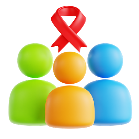 HIV-Band  3D Icon