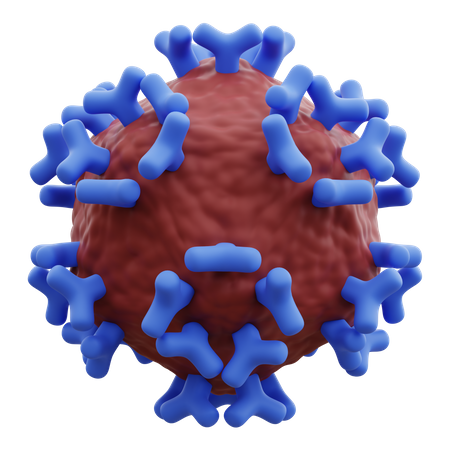 Hiv Virus  3D Icon