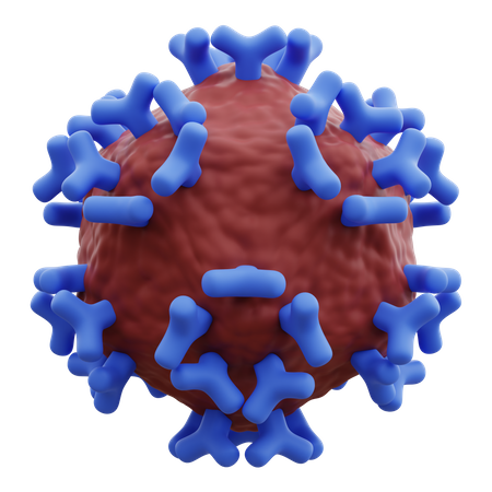 Hiv Virus  3D Icon