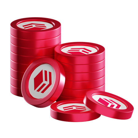 Hive Coin Stacks  3D Icon