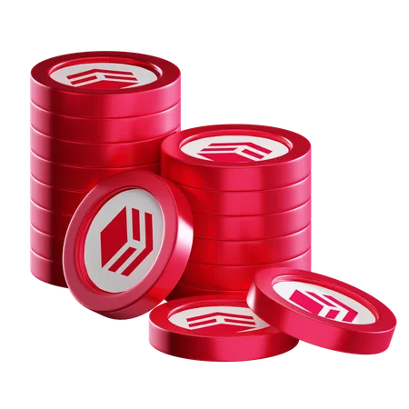 Hive Coin Stacks  3D Icon