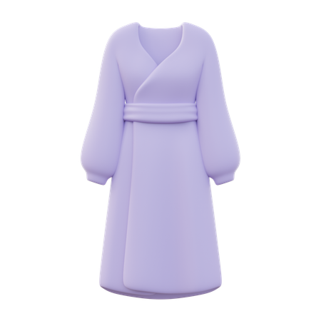 Robe midi hiver automne femme  3D Icon