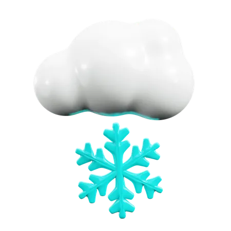 Nuage d'hiver  3D Icon