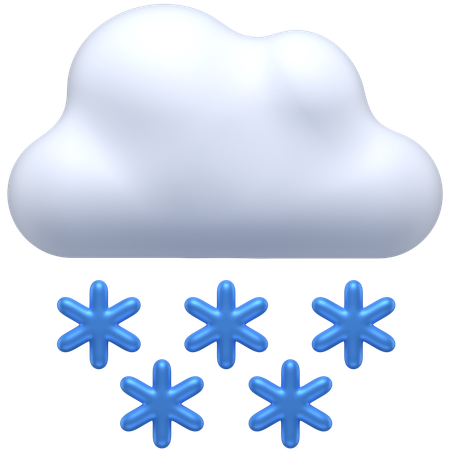 Nuage d'hiver  3D Icon