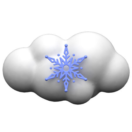 Nuage d'hiver  3D Icon