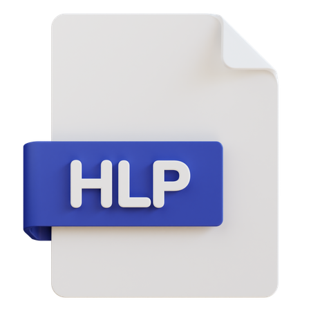 Hlp File  3D Icon