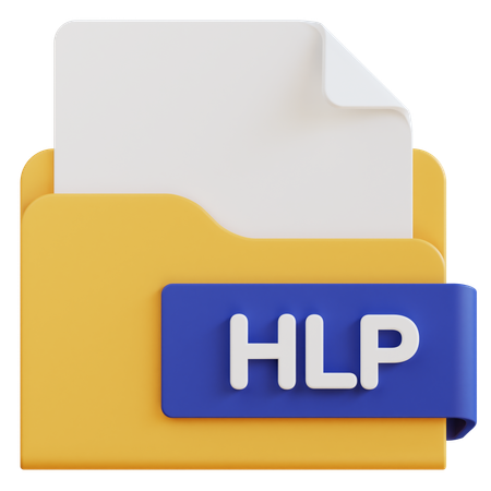 Hlp File  3D Icon