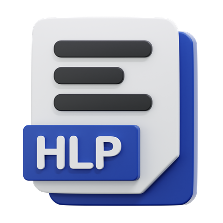 HLP FILE  3D Icon
