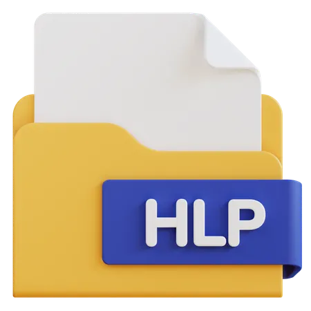 Hlp File  3D Icon